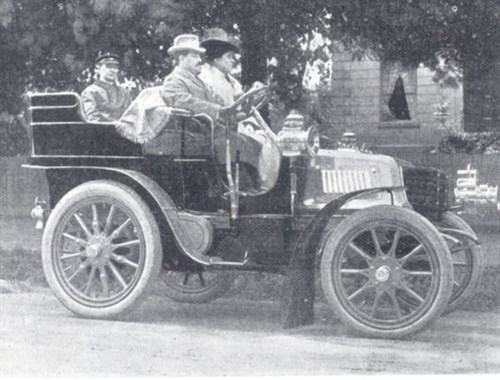 Peall in one of his cars