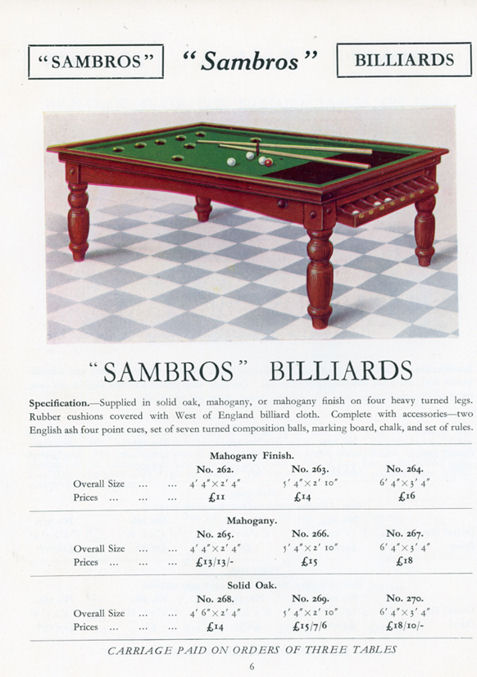 Sambros 1935 catalogue page 6